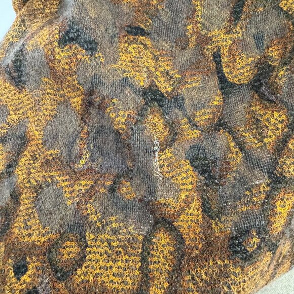 Escada Grey Gold Brown Cardigan Sweater Long Sleeve Size Sm READ Quiet Luxury - Picture 5 of 10